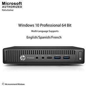 HP 600 G2 Micro Computer Mini Tower PC (Intel Quad Core i5-6500T, 16GB DDR4 RAM, 256GB SSD, Win 10 Pro (Renewed)