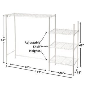 DormCo Suprima Adjustable Shelving - The Shelf Supreme - White