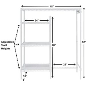 DormCo Suprima Adjustable Shelving - The Shelf Supreme - White