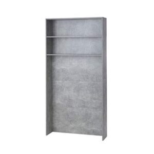 decorative shelf - over bed shelving unit - marble gray
