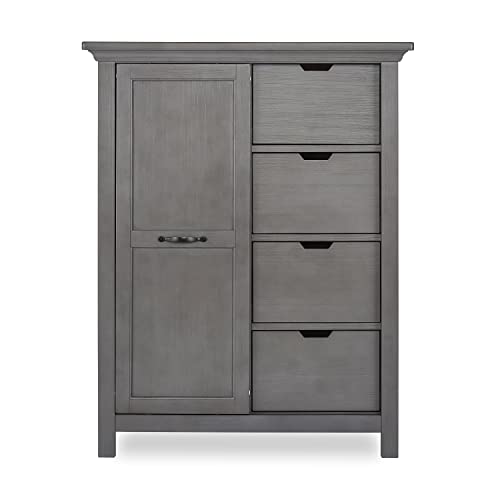 Evolur Belmar Tall Chest Dresser, 38x20.25x48 Inch (Pack of 1), Rustic Grey