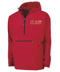 kappa alpha psi tackle twill lettered pack n go pullover 2x-large red