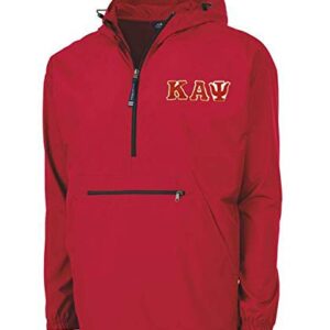 Kappa Alpha Psi Tackle Twill Lettered Pack N Go Pullover 2X-Large Red