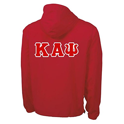 Kappa Alpha Psi Tackle Twill Lettered Pack N Go Pullover 2X-Large Red