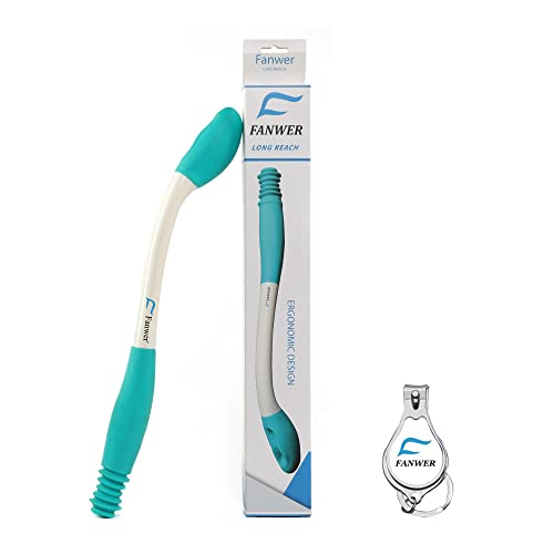 Fanwer Toilet Aids Tools,Long Reach Comfort Wipe,Extends Your Reach Over 15" Grips Toilet Paper or Pre-Moistened Wipes