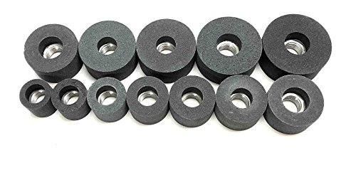 Beam Equipment & Supplies 12 Piece Ultra Fine Finish 120 Grit Valve Seat Grinder Stone Set for Black & Decker 1 1/8-2 1/2" Made in The USA