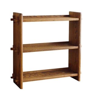 オークヴィレッジ Oak Village 50014-11 Assembly Shelf, 3 Tiers, Brown, Width 25.6 x Depth 8.1 x Height 24.7 inches (65 x 20.5 x 62.8