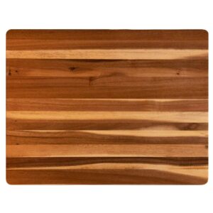 thirteen chefs cutting boards - large, lightweight, 24 x 18 inch acacia wood chopping board for plating, appetizers, charcuterie and kitchen prep - portable cooking accessories
