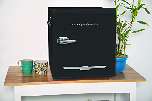 Frigidaire CUREFR176BK 1.6 Cubic-ft Retro Compact Refrigerator, Medium, BLACK