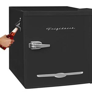 Frigidaire CUREFR176BK 1.6 Cubic-ft Retro Compact Refrigerator, Medium, BLACK