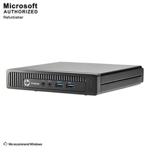 HP 600 G1 Micro Computer Mini Tower PC (Intel Dual Core i3-4130T, 8GB DDR3 Ram, 256GB Solid State SSD, WIFI, VGA, USB 3.0) Win 10 Pro (Renewed)