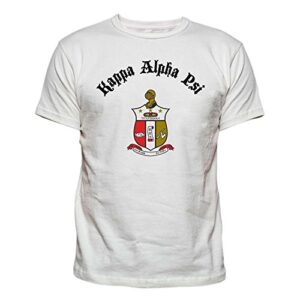kappa alpha psi fraternity vintage crest 100 percent cotton t-shirt x-large white
