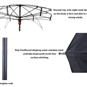 LLanxiry Umbrella,Inverted Reverse Upside Down Umbrellas with C-Shaped Handle, Anti-UV Waterproof Rain Umbrella for Women and Men (high clouds)