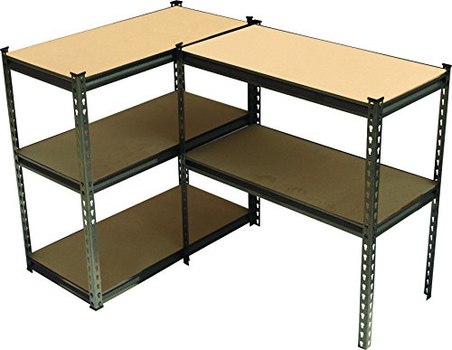 King’s Rack 5-Tier White Steel Storage Rack Boltless Shelving Tier Height Adjustable 30" W x 12" D x 60" H