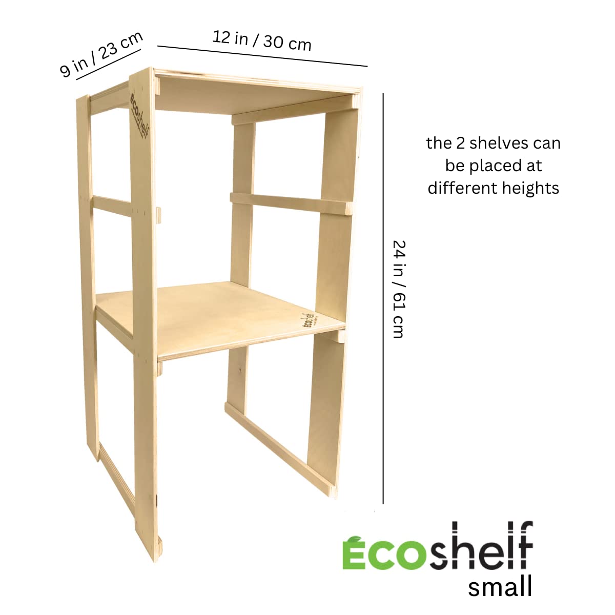 ECOshelf Locker Organizer, Adjustable Locker Shelf for School, Easy to Install Without Tools, Incredibly Durable, Holds up to 450 lbs