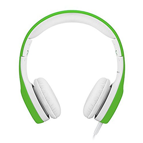 YUSONIC Kids Headphones, Two Audio Port for Sharing, Headphones for Kids with mic & Volume Limiting, Baby Children Toddlers Boys Girls Laptop Tablet Class Travel School use（Green