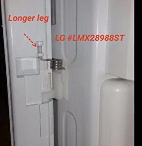 Refrigerator Door Spring For LG MHY62044103 Compatible With LSMX211ST LMX25986SW LMX25986SB 71092 71093 71099 72032 72033 7203 Counter Clockwise Wound Door Repair French Heavy Duty Steel