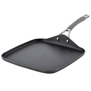 circulon 84566 elementum hard anodized nonstick griddle pan/flat grill, 11 inch, oyster gray