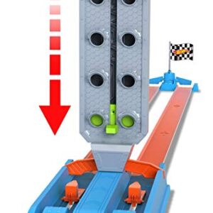 Hot Wheels Toy Car Track Set Drag Strip Champion with 1:64 Scale Car, Head-To-Head Racing, Connects to Other Sets