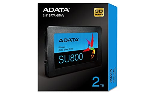 ADATA SU800 2TB 3D-NAND 2.5 Inch SATA III High Speed Read & Write up to 560MB/s & 520MB/s Solid State Drive (ASU800SS-2TT-C)