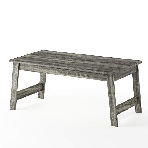 Furinno Beginning Coffee Table, French Oak Grey , 19.45D x 35.59W x 15.63H in