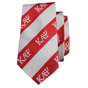 Kappa Alpha Psi (KAP Fraternity Red & White Silk Men's Neck Tie