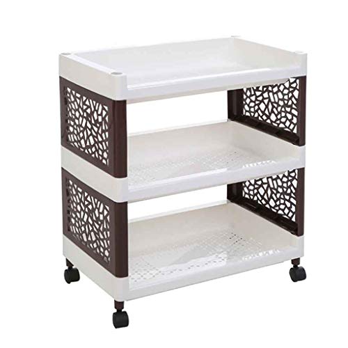 Bathroom Shelf Bathroom Floor Standing Storage Bathroom Shelf Organizer Storage Rack Corner Shelf Organization Utility Rack for Home Kitchen Living Room Roscloud@ (Color : White, Size : 3-Tier Big)