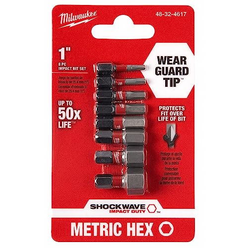 Milwaukee 48-32-4617 8 Piece Metric Hex Insert Bit Set