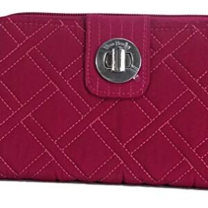 Vera Bradley RFID Turnlock Women's Wallet, Passion Pink, 21952