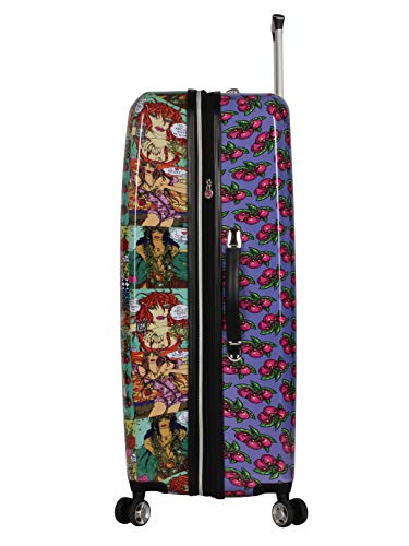 Betsey Johnson Designer Luggage Collection - Expandable 3 Piece Hardside Lightweight Spinner Suitcase Set - Travel Set includes 20-Inch Carry On, 26 inch and 30-Inch Checked Suitcase (Girls Print)