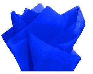 flexicore packaging sapphire blue gift wrap tissue paper | size: 15 inch x 20 inch | count: 10 sheets | color: sapphire blue