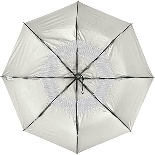 Coolibar UPF 50+ 42 Inch Sodalis Travel Umbrella - Sun Protective (One Size- Light Rose)