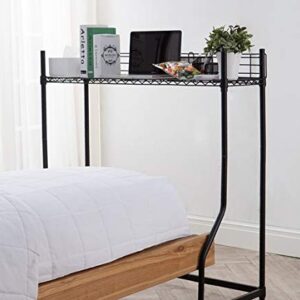 DormCo Suprima Mini Over The Bed Shelf Supreme - Black