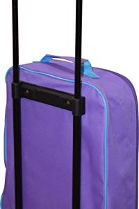 Disney Frozen Elsa & Anna 15" Collapsible Wheeled Pilot Case - Rolling Luggage