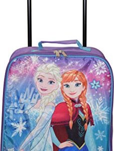 Disney Frozen Elsa & Anna 15" Collapsible Wheeled Pilot Case - Rolling Luggage