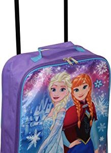 Disney Frozen Elsa & Anna 15" Collapsible Wheeled Pilot Case - Rolling Luggage