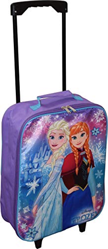 Disney Frozen Elsa & Anna 15" Collapsible Wheeled Pilot Case - Rolling Luggage