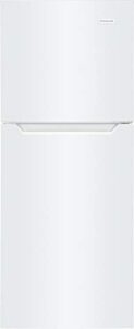frigidaire 11.6 cu. ft. compact ada top freezer refrigerator in white with electronic control panel, reversible door swing, energy star