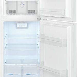 Frigidaire 11.6 Cu. Ft. Compact ADA Top Freezer Refrigerator in White with Electronic Control Panel, Reversible Door Swing, ENERGY STAR