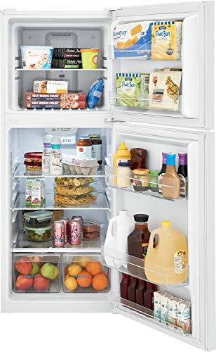 Frigidaire 11.6 Cu. Ft. Compact ADA Top Freezer Refrigerator in White with Electronic Control Panel, Reversible Door Swing, ENERGY STAR