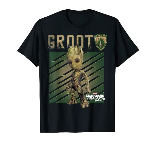 Marvel Guardians Of The Galaxy Vol 2 Baby Groot Shield T-Shirt