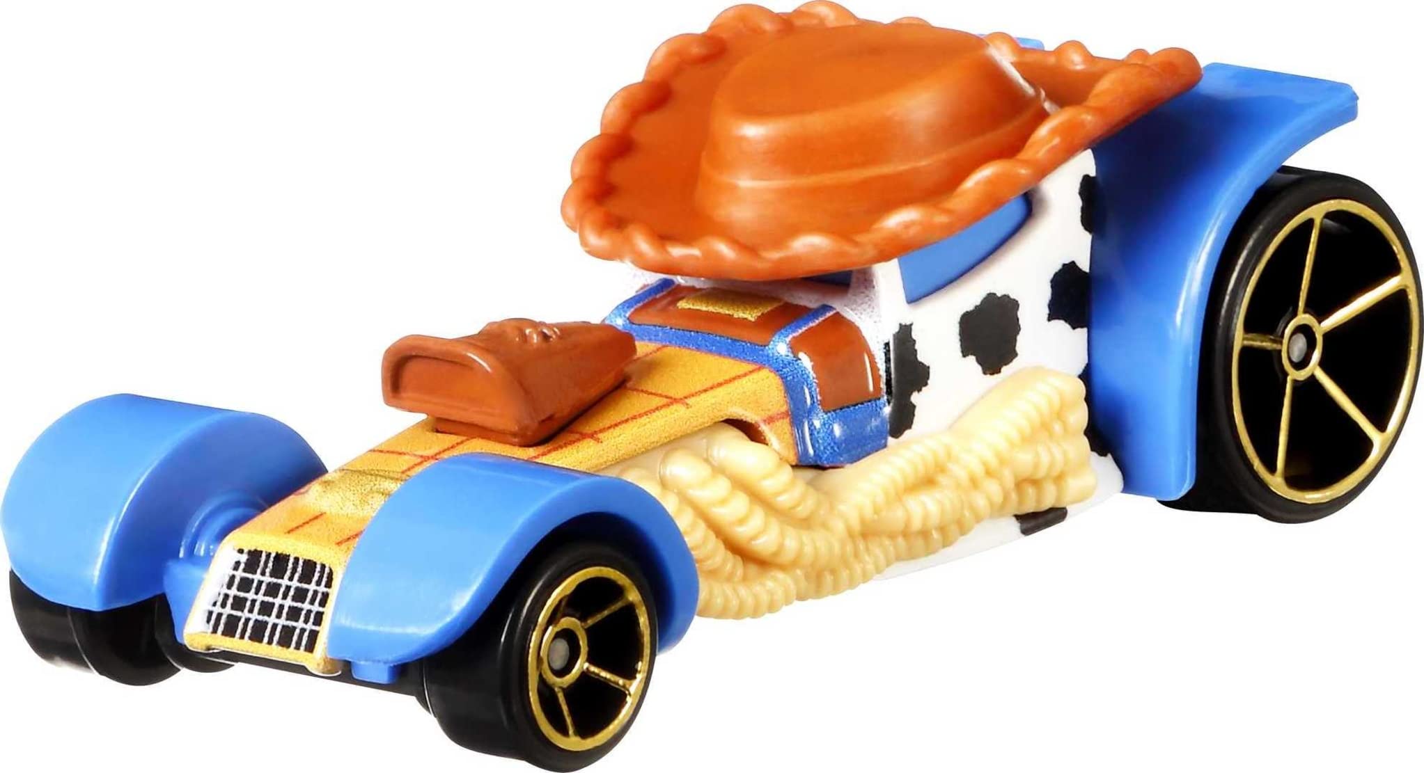 Hot Wheels Disney and Pixar Toy Story 4 Bundle of 6 1:64 Scale Character Cars: Woody, Buzz, Forky, Bo Beep, Rex & Ducky & Bunny [Amazon Exclusive]