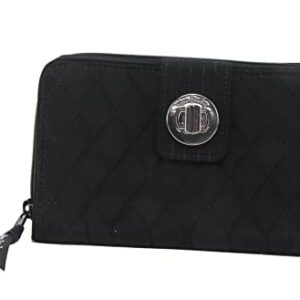 Vera Bradley RFID Turnlock Wallet (Classic Black)