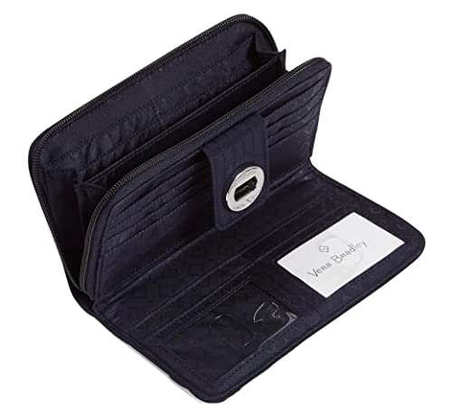 Vera Bradley RFID Turnlock Wallet (Classic Black)