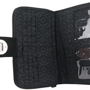 Vera Bradley RFID Turnlock Wallet (Classic Black)