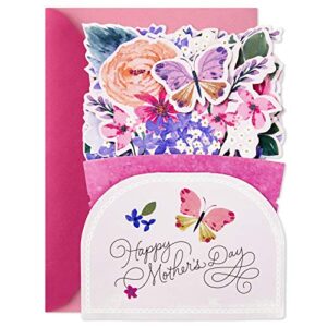 Hallmark Paper Wonder Mothers Day Pop Up Card (Purple Flower Bouquet, Beautiful in Every Way)