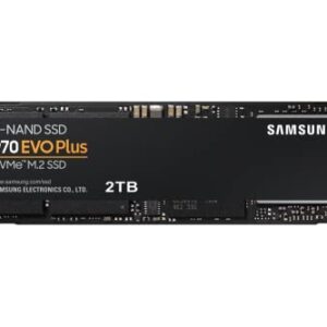 Samsung 970 EVO Plus SSD 2TB NVMe M.2 Internal Solid State Hard Drive, V-NAND Technology, Storage and Memory Expansion for Gaming, Graphics w/ Heat Control, Max Speed, MZ-V7S2T0B/AM