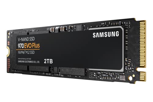 Samsung 970 EVO Plus SSD 2TB NVMe M.2 Internal Solid State Hard Drive, V-NAND Technology, Storage and Memory Expansion for Gaming, Graphics w/ Heat Control, Max Speed, MZ-V7S2T0B/AM