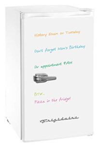 frigidaire efr331-white 3.2 cu ft eraser board mini compact dorm fridge (white)