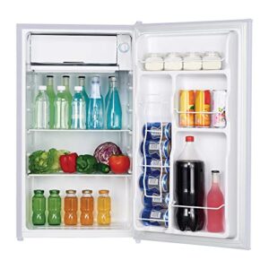 FRIGIDAIRE EFR331-WHITE 3.2 Cu ft Eraser Board Mini Compact Dorm Fridge (White)